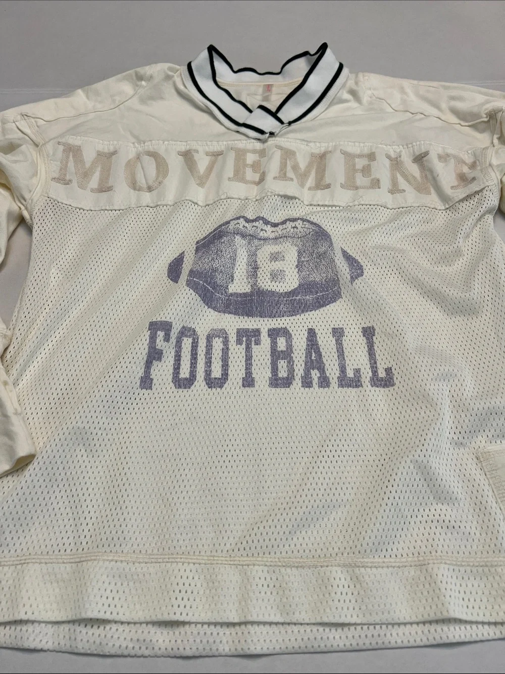 FREE PEOPLE MOVEMENT JUNIPER LONG SLEEVE TUNIC FOOTBALL TEE SMALL